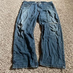 Baggy Blue Levi 569’s Straight Leg Jean